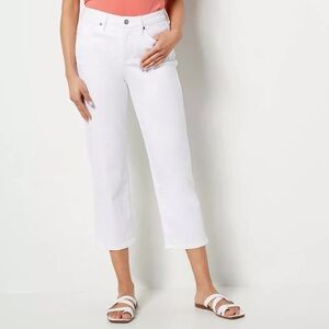 NWT NYDJ Relaxed Piper Crop Jeans Optic White Pants Optic White Size 6 Casual